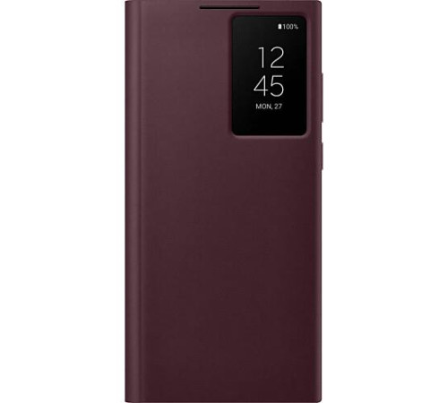 Чехол Samsung Smart Clear View Cover для смартфону Galaxy S22 Ultra (S908) Burgundy