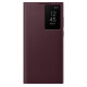 Чехол Samsung Smart Clear View Cover для смартфону Galaxy S22 Ultra (S908) Burgundy