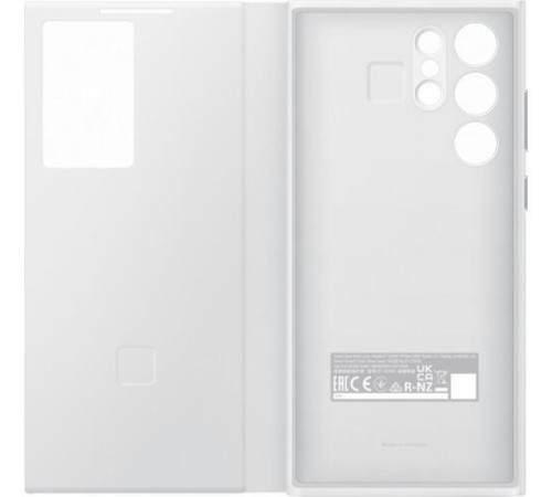 Чехол Samsung Smart Clear View Cover для смартфону Galaxy S22 Ultra (S908) White