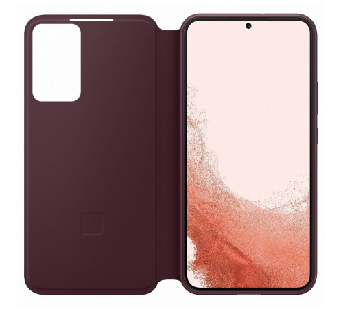 Чехол Samsung Smart Clear View Cover для смартфону Galaxy S22+ (S906) Burgundy