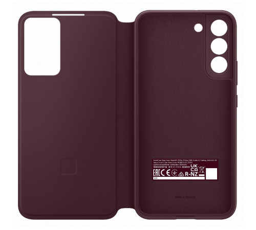 Чехол Samsung Smart Clear View Cover для смартфону Galaxy S22+ (S906) Burgundy