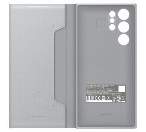 Чехол Samsung Smart LED View Cover для смартфону Galaxy S22 Ultra (S908) Light Gray