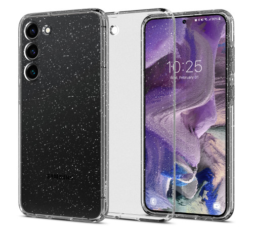 Чехол Spigen для Samsung Galaxy S23 Liquid Crystal Glitter, Crystal Quartz
