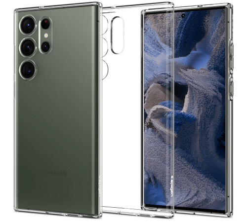 Чехол Spigen для Samsung Galaxy S23 Ultra Crystal Flex, Crystal Clear