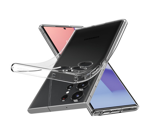 Чехол Spigen для Samsung Galaxy S23 Ultra Crystal Flex, Crystal Clear