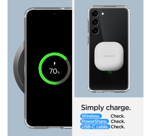 Чехол Spigen для Samsung Galaxy S23 Ultra Hybrid, Crystal Clear