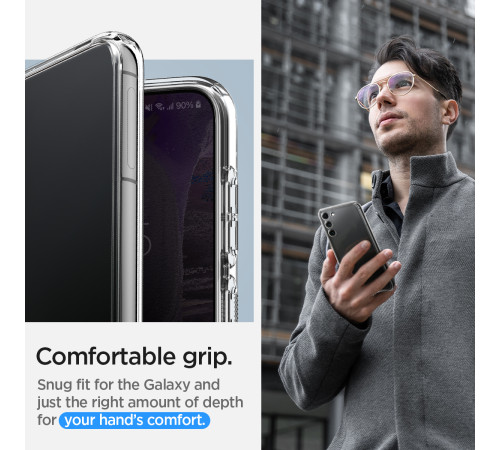 Чехол Spigen для Samsung Galaxy S23 Ultra Hybrid, Crystal Clear