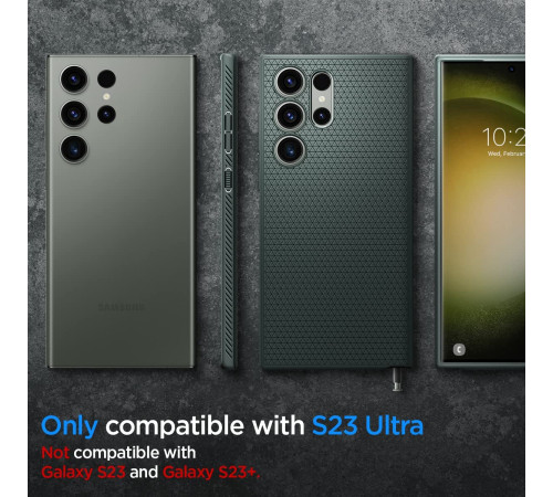 Чехол Spigen для Samsung Galaxy S23 Ultra Liquid Air, Abyss Green