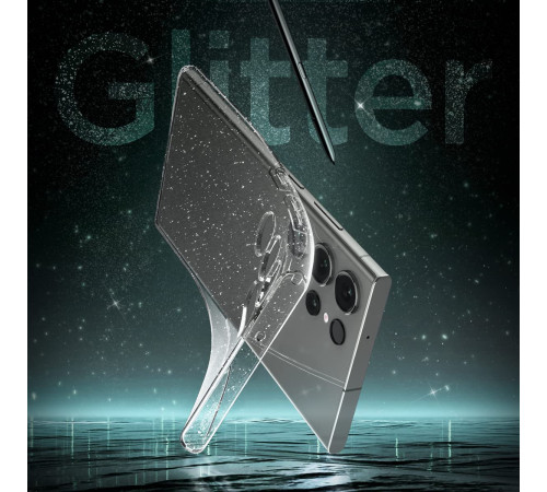 Чехол Spigen для Samsung Galaxy S23 Ultra Liquid Crystal Glitter, Crystal Quartz