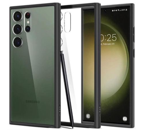 Чехол Spigen для Samsung Galaxy S23 Ultra Ultra Hybrid, Matte Black