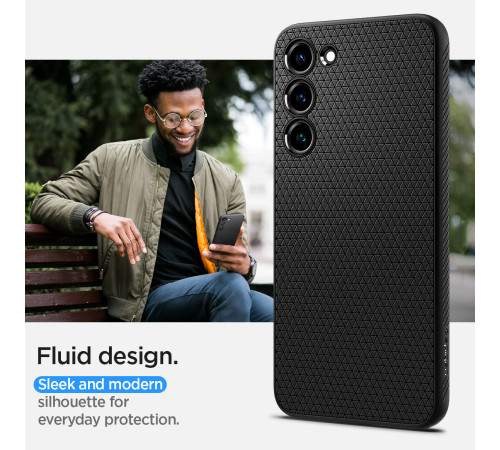 Чехол Spigen для Samsung Galaxy S23+ Liquid Air, Matte Black