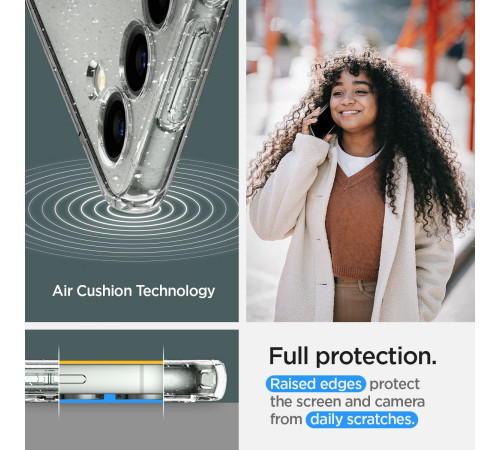 Чехол Spigen для Samsung Galaxy S23+ Liquid Crystal Glitter, Crystal Quartz