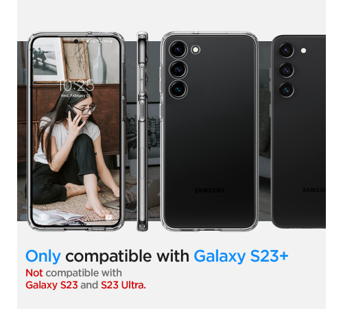 Чехол Spigen для Samsung Galaxy S23+ Liquid Crystal, Crystal Clear