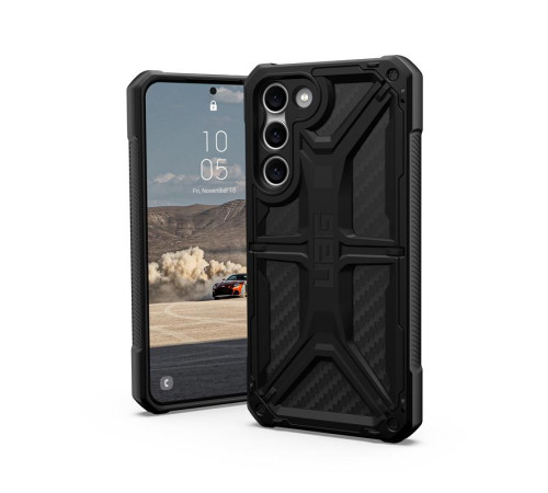 Чехол UAG для Samsung Galaxy S23+ Monarch, Carbon Fiber