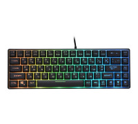 Ігрова клавіатура 2E GAMING KG345 RGB 68key USB Transparent (2E-KG345TR)