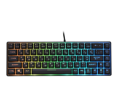 Игровая клавиатура 2E GAMING KG345 RGB 68key USB Transparent (2E-KG345TR)
