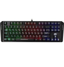 Ігрова клавіатура 2E GAMING KG355 LED 87key USB Black Ukr (2E-KG355UBK)