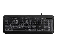 Клавиатура 2E KS120 White backlight USB Black (2E-KS120UB)