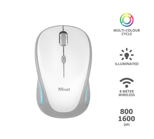 Миша Trust Yvi FX wireless mouse white (22335)