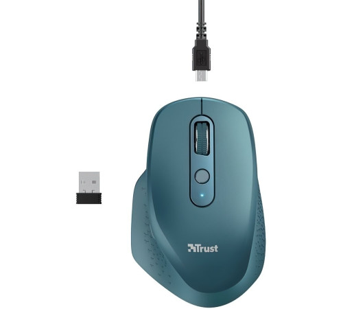Миша Trust Ozaa Rechargeable WL Blue (24034)