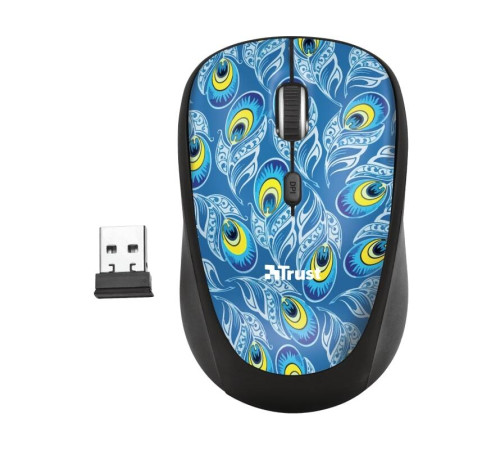 Миша TRUST YVI WIRELESS MOUSE PEACOCK (23388_TRUST)