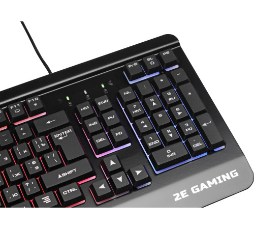 Ігрова клавіатура 2E Gaming KG320 LED USB Black Ukr