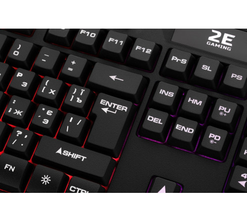 Игровая клавиатура 2E GAMING KG340 LED USB Black Ukr (2E-KG340UBK)