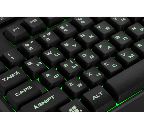 Игровая клавиатура 2E GAMING KG340 LED USB Black Ukr (2E-KG340UBK)