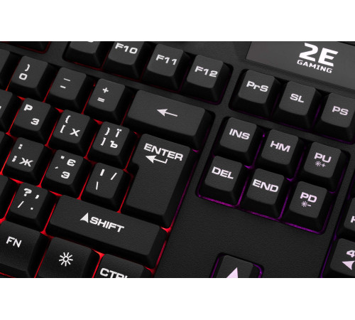 Игровая клавиатура 2E GAMING KG340 LED USB Black Ukr (2E-KG340UBK)