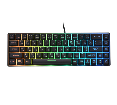 Игровая клавиатура 2E GAMING KG345 RGB 68key USB Transparent (2E-KG345TR)