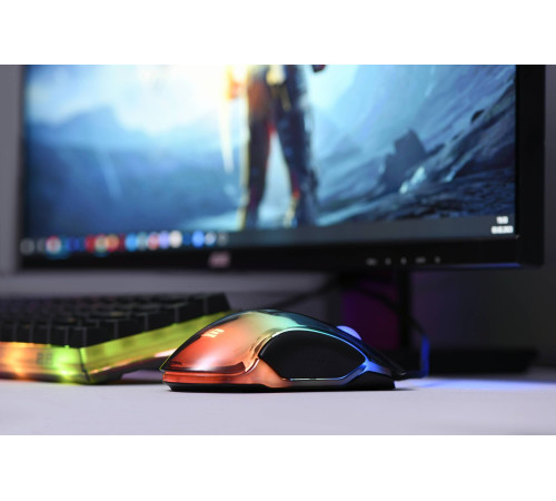 Игровая клавиатура 2E GAMING KG345 RGB 68key USB Transparent (2E-KG345TR)