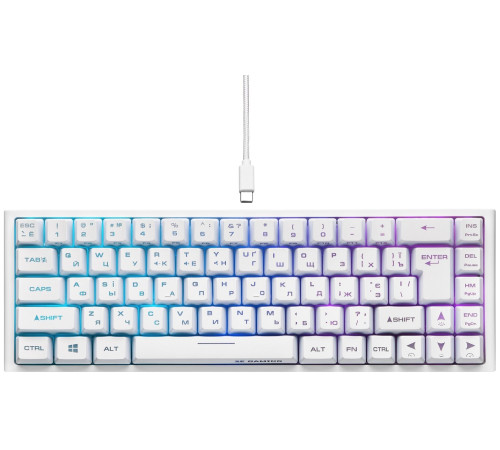 Клавиатура игровая 2E Gaming KG360 RGB WL White (2E-KG360UWT)