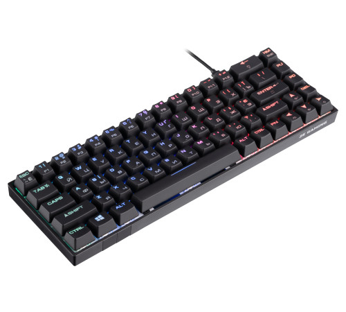 Клавиатура игровая 2E Gaming KG370 RGB Gateron Blue Switch Black (2E-KG370UBK-BL)