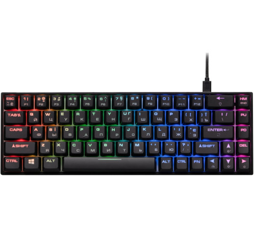 Клавиатура игровая 2E Gaming KG370 RGB Gateron Brown Switch Black (2E-KG370UBK-BR)