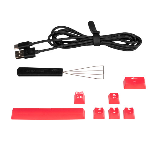 Клавиатура игровая 2E Gaming KG370 RGB Gateron Brown Switch Black (2E-KG370UBK-BR)