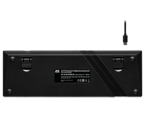 Клавиатура игровая 2E Gaming KG370 RGB Gateron Brown Switch Black (2E-KG370UBK-BR)