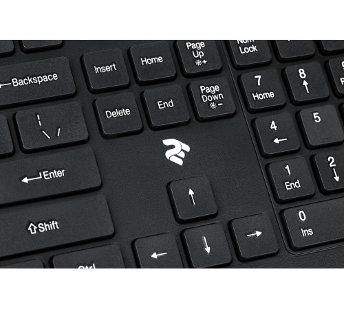 Клавіатура 2E KS210 Slim WL Black (2E-KS210WB)