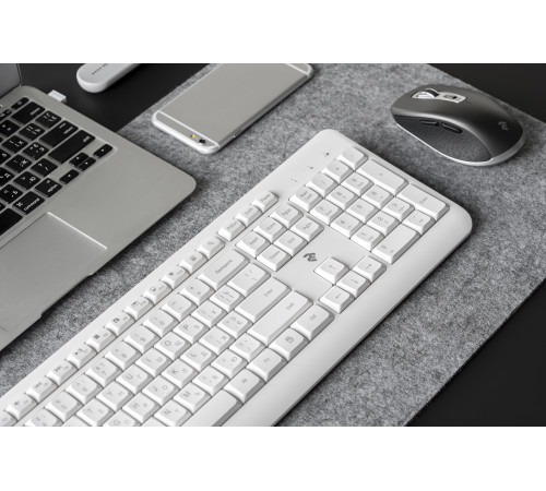 Клавіатура 2Е KS220 White (2E-KS220WW)