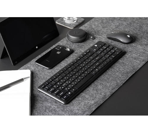 Клавиатура 2E KS230 Slim WL Black (2E-KS230WB)