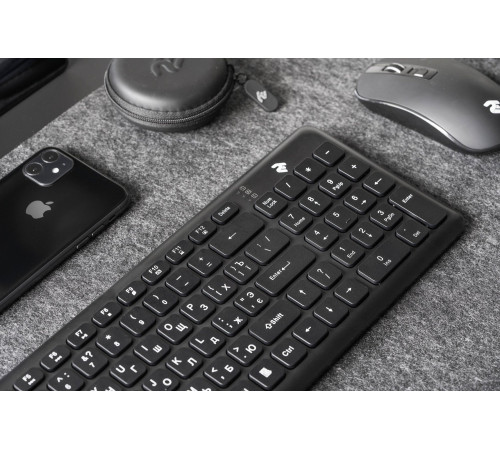Клавиатура 2E KS230 Slim WL Black (2E-KS230WB)