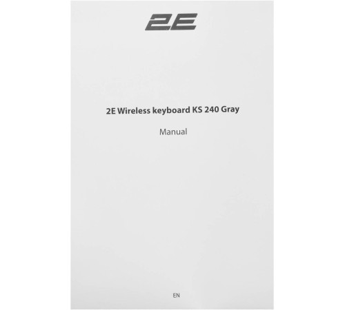 Клавіатура 2E KS240 WL Gray (2E-KS240WG)