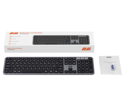 Клавіатура 2E KS240 WL Gray (2E-KS240WG)