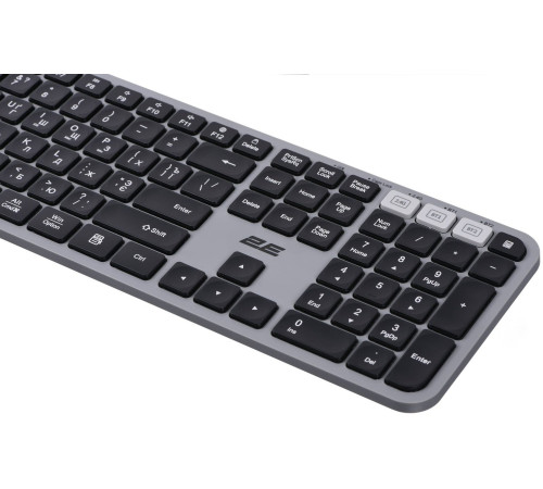 Клавіатура 2E KS240 WL Gray (2E-KS240WG)
