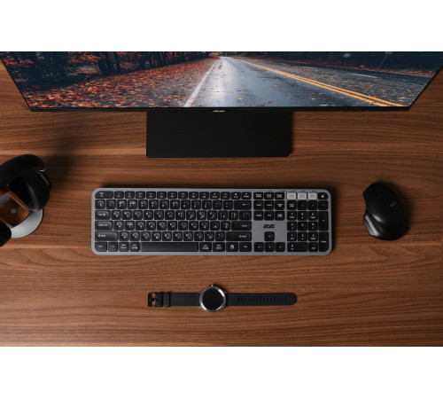 Клавіатура 2E KS240 WL Gray (2E-KS240WG)