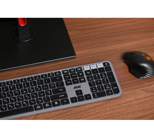 Клавіатура 2E KS240 WL Gray (2E-KS240WG)