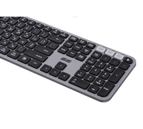 Клавіатура 2E KS240 WL Gray (2E-KS240WG)