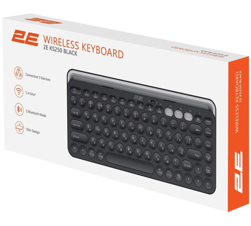 Клавіатура 2E KS250 WL Black (2E-KS250WBK)