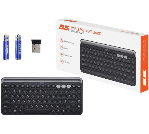 Клавіатура 2E KS250 WL Black (2E-KS250WBK)