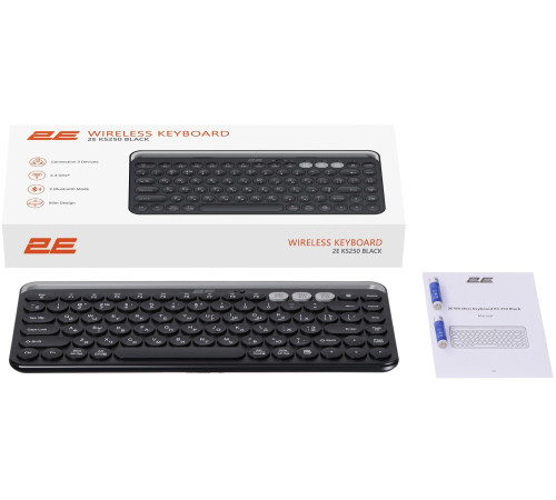 Клавіатура 2E KS250 WL Black (2E-KS250WBK)