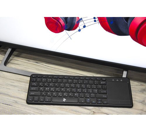 Клавіатура 2E 2E KT100 WL Black (2E-KT100WB)